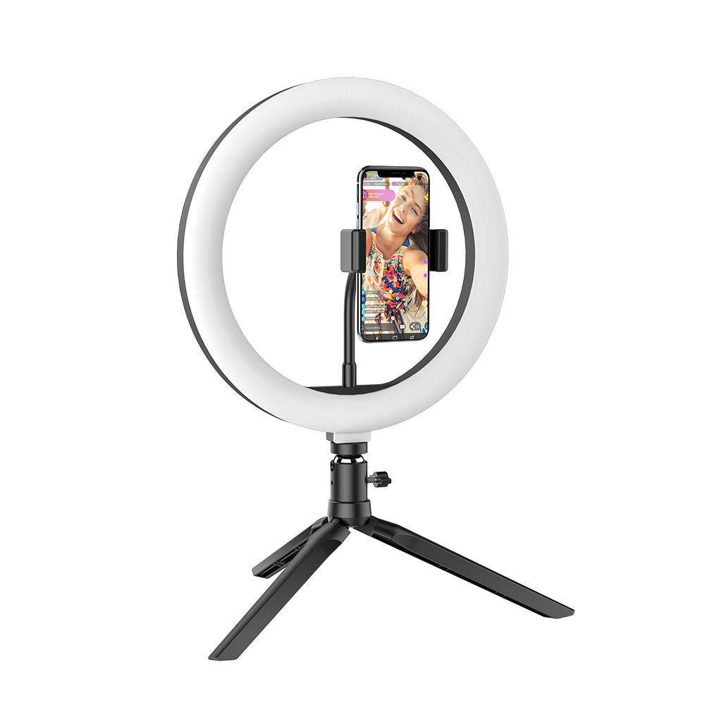 BlitzWolf LED Ring Light Tripod Stand Wireless With Remote Shutter And Phone Clip