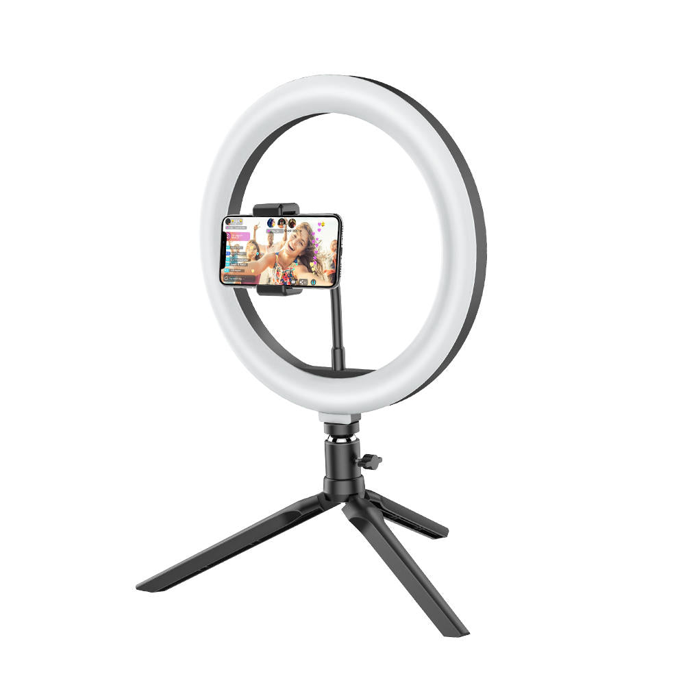 BlitzWolf LED Ring Light Tripod Stand Wireless With Remote Shutter And Phone Clip