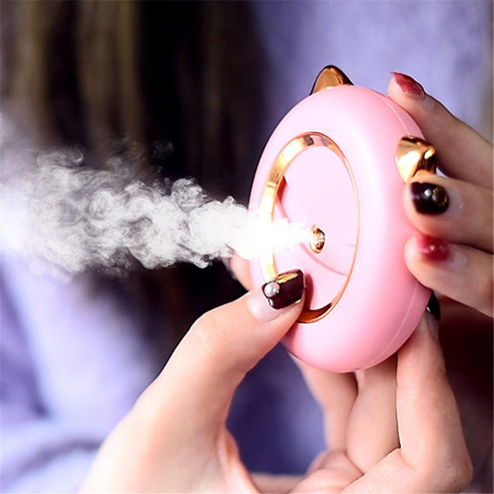 Portable Water Mist Facial Steamer Sprayer Facial Humidifier