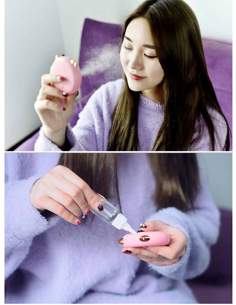 Portable Water Mist Facial Steamer Sprayer Facial Humidifier