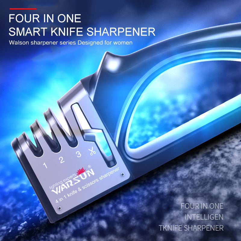 Bewin™ Professional-4-In-1-Knife-Sharpener-Kitchen-Sharpening-Tool Black