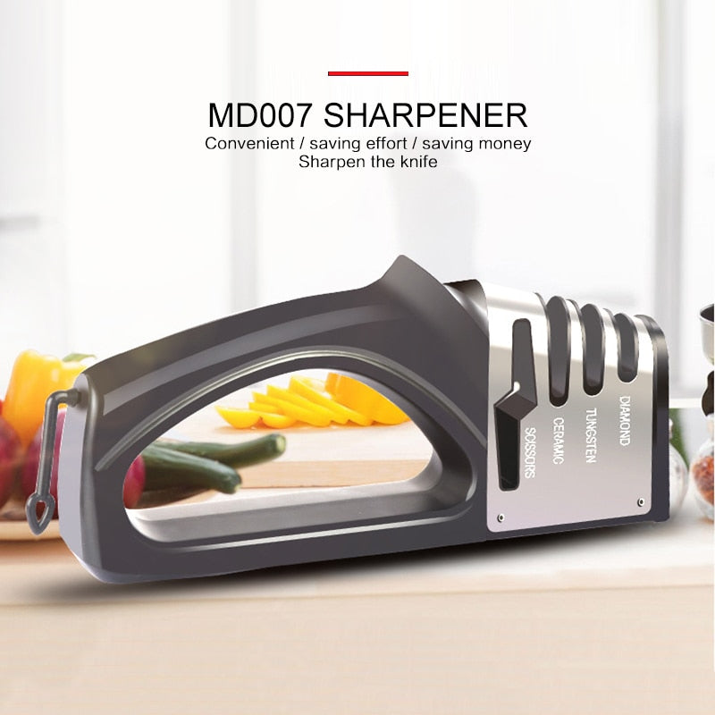 Bewin™ Professional-4-In-1-Knife-Sharpener-Kitchen-Sharpening-Tool Black