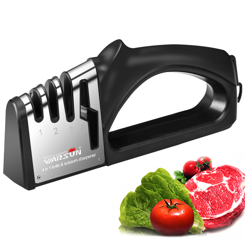 Bewin™ Professional-4-In-1-Knife-Sharpener-Kitchen-Sharpening-Tool Black