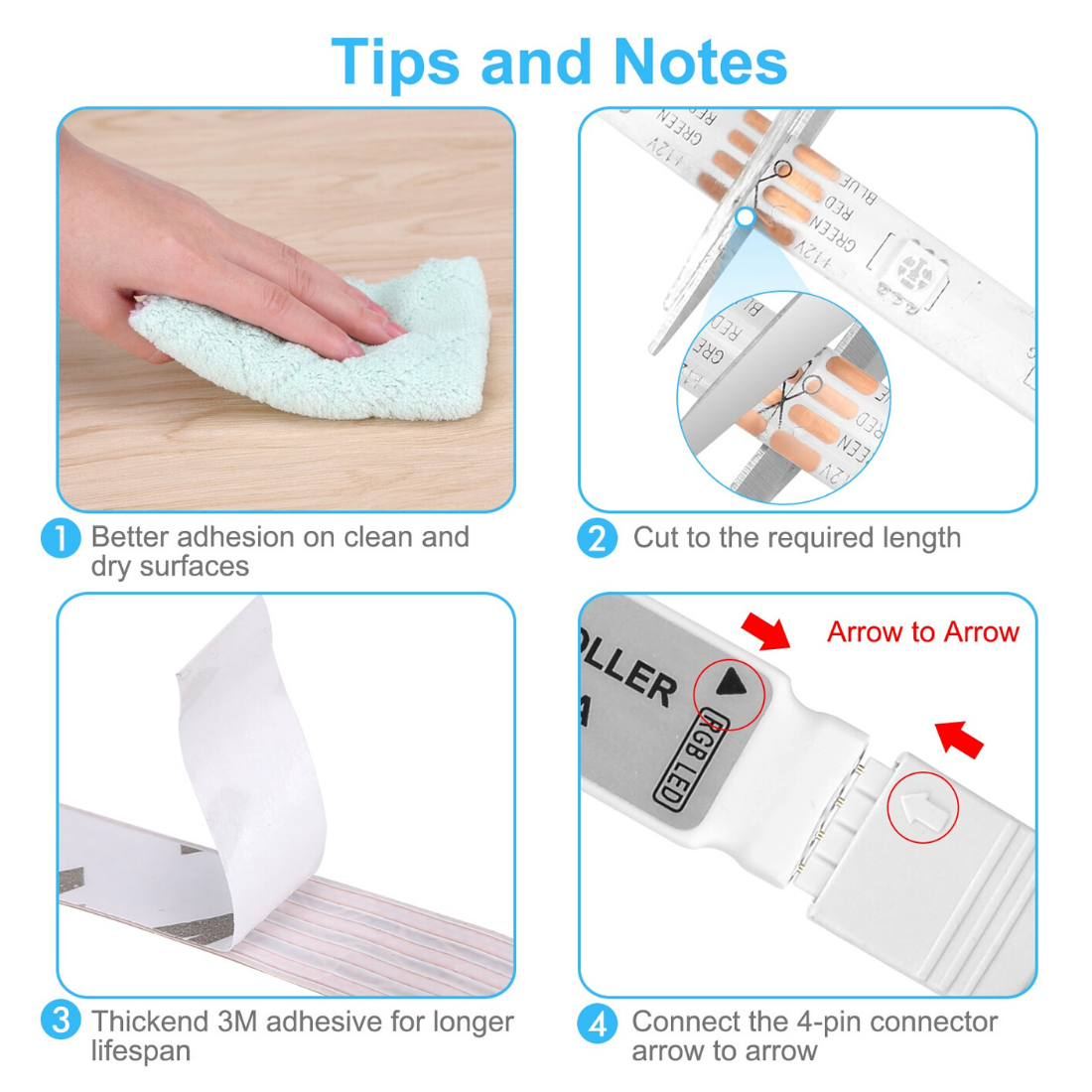 X-Lights™ Multi LED Strip Light For Rooms With Remote and RGB Colors 32.8FT