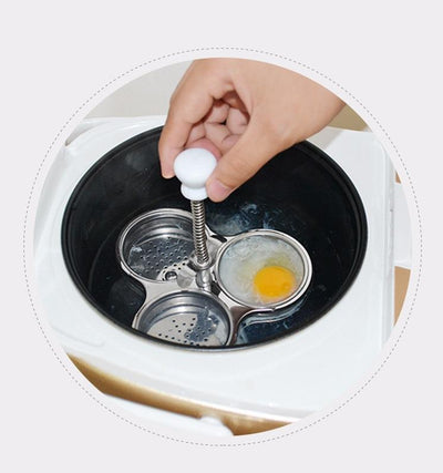 Multi-Function Stainless Egg Poachers Cooker / Boiler / Steamer - Kitchen Tools & Gadgets - RealUSAShop
