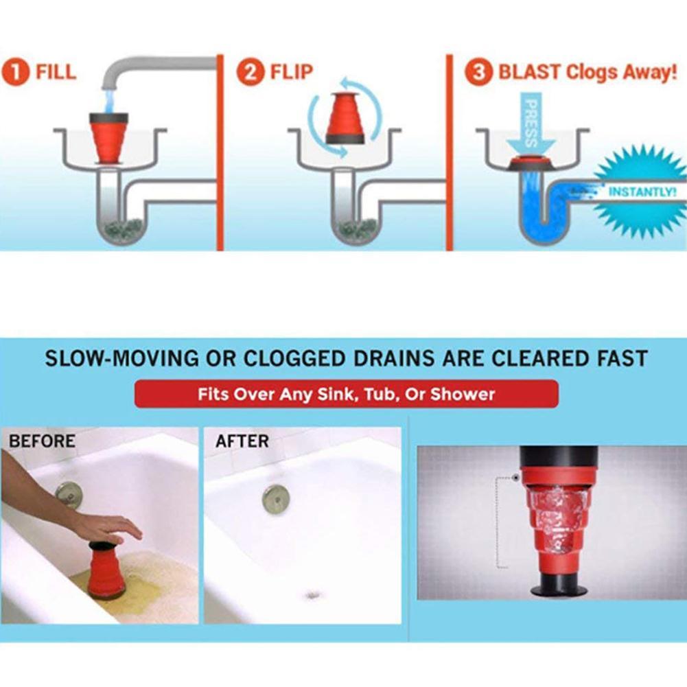 Sink Blaster Drain Unclogging Tool